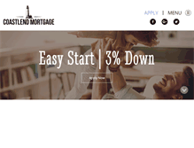 Tablet Screenshot of coastlendmortgage.com
